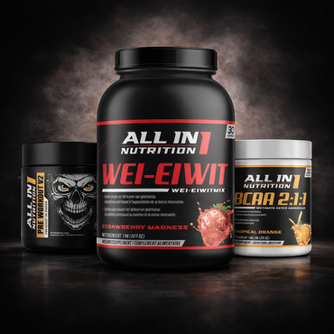 Allin Performance Bundel – Whey, BCAA, Pre-Workout