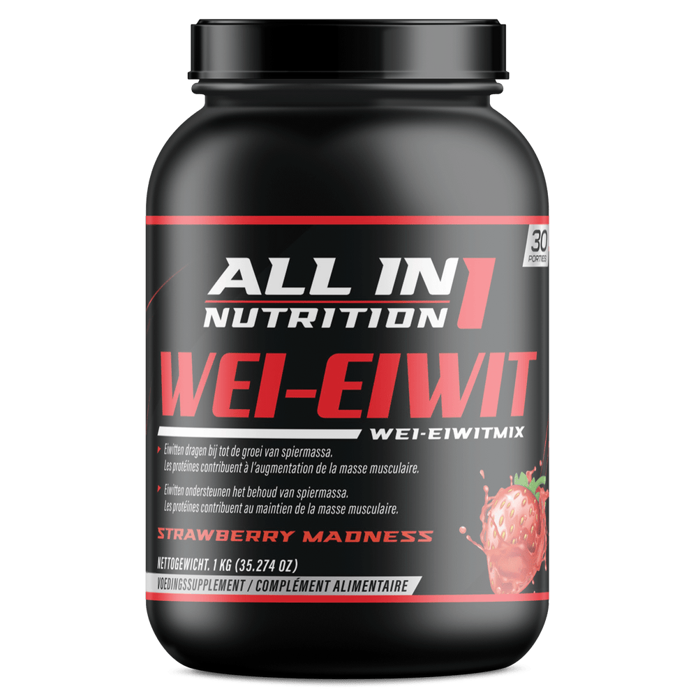 Whey Protein Strawberry Madness & Ice Cream Vanilla – Allin1Nutrition