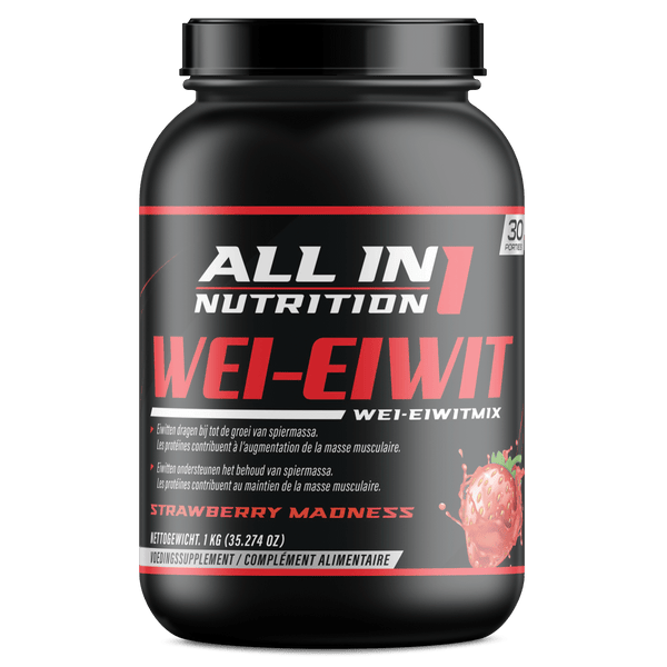 Whey Protein Strawberry Madness & Ice Cream Vanilla – Allin1Nutrition